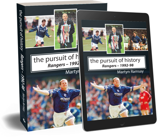 A review of Martyn Ramsay’s ‘The Pursuit of History, Rangers 1992-1998’.